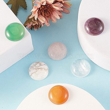 2 Size Natural & Synthetic Gemstone Cabochons(G-SZ0001-74)-4