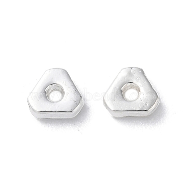 Silver Triangle Alloy Spacer Beads