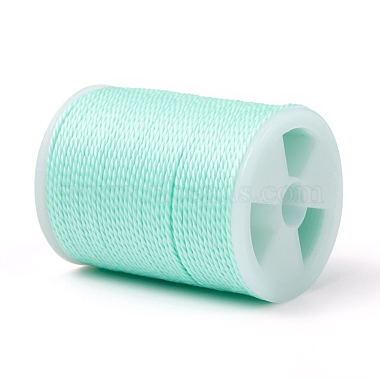 Cordon rond en polyester ciré(X-YC-G006-01-1.0mm-34)-2