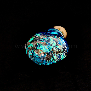 Handmade Luminous Lampwork  Perfume Bottle Pendants(LAMP-PH0002-20)-5