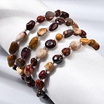 Natural Mookaite Beads Bracelets, Stretch Bracelets, Inner Diameter: 2.17 inch(5.5cm), Bead: 4.5~13x4~8.5x3~6mm(GG-CBA05D5-02A-01)
