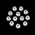 Transparent Acrylic Beads, Flat Round with Evil Eye Pattern, Clear, 7x4mm, Hole: 1.5mm(TACR-G045-01D)