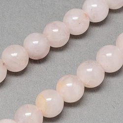Natural Rose Quartz Bead Strands, Round, 10mm, Hole: 1mm, about 38pcs/strand, 14.9 inch(G-R193-13-10mm)
