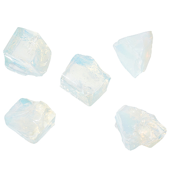 200G Opalite Beads, No Hole/Undrilled, Nuggets, 30~42.5x20~40x20~26.5mm, about 5pcs/200g