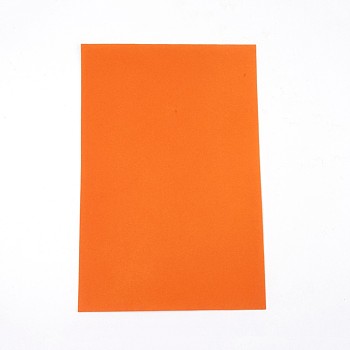 Jewelry Flocking Cloth, Polyester, Self-adhesive Fabric, Rectangle, Dark Orange, 29.5x20x0.07cm
