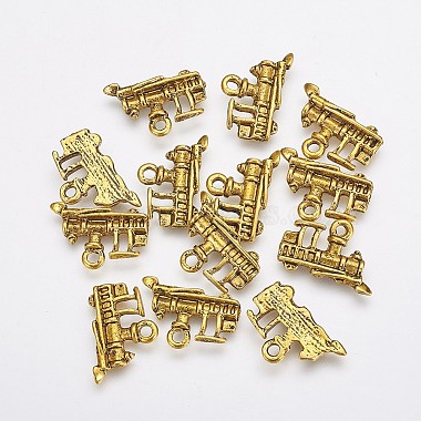 Antique Golden Vehicle Alloy Charms