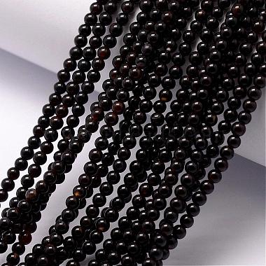 Natural Black Agate Beads Strands(G-K146-74-3mm)-2