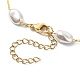 CCB Plastic Pearl Beaded Chain Necklace(NJEW-JN04337)-5