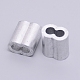 DIN6063 Aluminum Slide Charms/Slider Beads(ALUM-WH0166-02B)-1