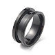 Titanium Steel Grooved Finger Ring(RJEW-WH0004-32C-EB)-1