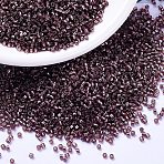 MIYUKI Delica Beads, Cylinder, Japanese Seed Beads, 11/0, (DB2170) Duracoat Silver Lined Dyed Raisin, 1.3x1.6mm, Hole: 0.8mm, about 2000pcs/10g(X-SEED-J020-DB2170)