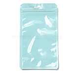 Rectangle Plastic Yin-Yang Resealable Packaging Bags, Self Seal Bag, Pale Turquoise, 16x9x0.02cm, Unilateral Thickness: 2.5 Mil(0.065mm)(ABAG-A007-02F-05)
