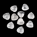 Natural Quartz Crystal Heart Palm Stones, Rock Crystal, Reiki Energy Balancing Meditation Gift, 20x20x12mm(G-P609-A01-01)