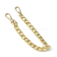 Aluminum Curb Chain Bag Shoulder Straps, with Alloy Swivel Clasps, for Bag Replacement Accessories, Golden, 30.5cm(FIND-WH0129-76B-G)