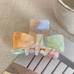 Cellulose Acetate(Resin) Claw Clip, Colorful, 23x40mm(PW-WG57493-02)