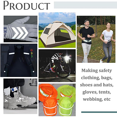 10M Polyester Hot Melt Reflective Tape(DIY-BC0012-85A)-6