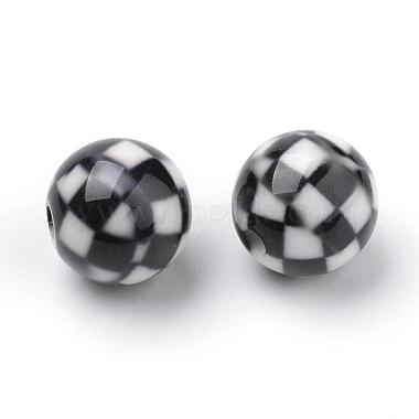 Perles acryliques imprimés opaques(X-MACR-S271-12mm-24)-2