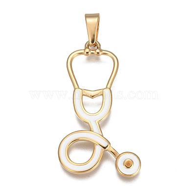 Golden White Others Stainless Steel+Cubic Zirconia Pendants