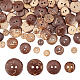 200Pcs 4 Style 2-Hole Flat Round Coconut Buttons(BUTT-AR0001-03)-1