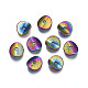 Rack Plating Rainbow Color Alloy Beads(PALLOY-S180-352)-1