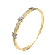 Rack Plating Brass Hinged Bangles with Cubic Zirconia(BJEW-D059-01G)-1