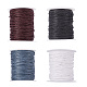 4 Rolls 4 Colors Waxed Cotton Thread Cords(YC-YS0001-01)-1