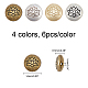 CHGCRAFT 24Pcs 4 Colors Tibetan Style Alloy Beads(TIBEB-CA0001-05)-2