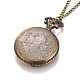Сплав плоский круглыйс папой ожерелье карманные часы(WACH-N012-22)-4