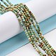 Natural HuBei Turquoise Round Beads Strands(G-A025-03C)-2