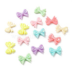 Opaque Acrylic Beads, Bowknot, Mixed Color, 14.5x18x4.5mm, Hole: 1.5mm, about 1020pcs/500g(MACR-C017-01)