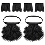 Polyester Lace Collar & Oversleeves, Garment Accessories, Black, 680mm(AJEW-WH0709-242B)