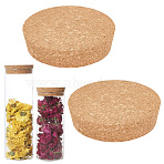 Cork Bottle Stoppers, Wine Accessories, Flat Round, BurlyWood, 100~110x25.5mm(AJEW-GF0013-66)