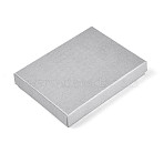 Python Pattern Cardboard Jewelry Set Boxes, with Black Sponge, for Jewelry Gift Packaging, Rectangle, Light Grey, 16.1x12.2x2.95cm(CBOX-L007-008B)