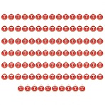 Golden Plated Enamel Alloy Charms, Enamelled Sequins, Flat Round, Red, Letter.T, 14x12x2mm, Hole: 1.5mm, 100pcs/Box(ENAM-SZ0001-26C-T)