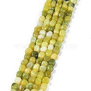 Natural Lemon Jade Beads Strands, Nuggets Tumbled Stone, 6.5~15x7~14x7~14mm, Hole: 1~1.4mm, about 32~33pcs/strand, 15.16~ 15.75 inch(38.5~40cm)(G-C038-02G)