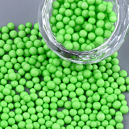 Small Craft Foam Balls, Round, for DIY Wedding Holiday Crafts Making, Lime Green, 2.5~3.5mm(KY-T007-08F)