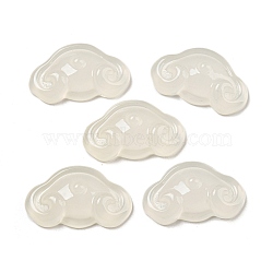 Acrylic Cabochons, Imitation Gemstone, Cloud, WhiteSmoke, 15x25x6mm(OACR-M010-02A)