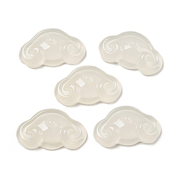 Acrylic Cabochons, Imitation Gemstone, Cloud, WhiteSmoke, 15x25x6mm