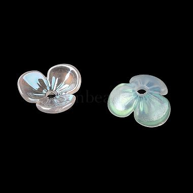capuchon de perle acrylique opaque plaqué(OACR-E039-66C)-2