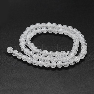 Chapelets de perles en quartz naturel craquelé(G-K285-02-6mm)-2