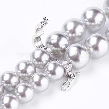 Shell Pearl Beaded Lariat Necklaces(NJEW-I224-I01)-2