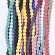 Vaporisez peints non-magnétiques synthétiques perles d'hématite brins(G-T124-35C)-2