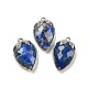 Natural Lapis Lazuli Faceted Pendants(G-M431-06P-04)-1