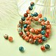 Synthetic Ocean White Jade Round Beads Strands(G-YW0001-42C)-5