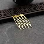 Iron Hair Forks, Viking Hair Accessories for Women, Golden, 39x25mm(PW-WG6BAF6-09)