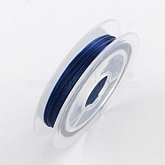 Tiger Tail Wire, Nylon-coated Stainless Steel, Medium Blue, 0.38mm, about 32.8 Feet(10m)/roll(TWIR-S001-0.38mm-10)