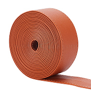 4M Flat Imitation Leather Cord, for Bag Strap Making, Sienna, 40x1.8mm, about 4.37 Yards(4m)/Roll(LC-WH0011-03C-02)