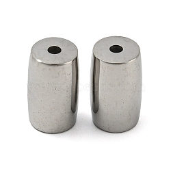 304 Stainless Steel Beads, Column, Stainless Steel Color, 13x8x8mm, Hole: 1.8mm(STAS-Q319-06P)
