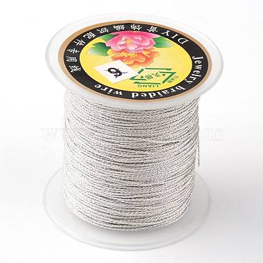 1mm WhiteSmoke Metallic Cord Thread & Cord