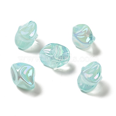 Pale Turquoise Nuggets Acrylic Beads